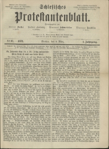 Schlesisches Protestantenblatt. 1872.03.09 Jg.1 No37