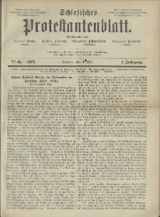 Schlesisches Protestantenblatt. 1872.05.04 Jg.1 No45