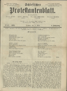 Schlesisches Protestantenblatt. 1872.05.18 Jg.1 No47