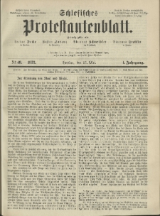Schlesisches Protestantenblatt. 1872.05.25 Jg.1 No48