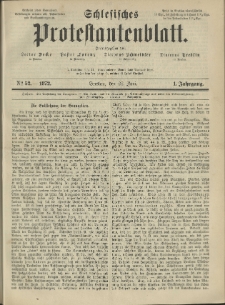 Schlesisches Protestantenblatt. 1872.06.22 Jg.1 No52