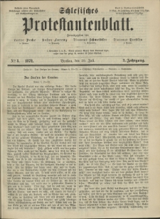 Schlesisches Protestantenblatt. 1872.07.20 Jg.2 No3