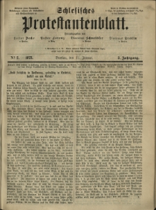 Schlesisches Protestantenblatt. 1873.01.11 Jg.3 No2