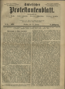 Schlesisches Protestantenblatt. 1873.01.18 Jg.3 No3