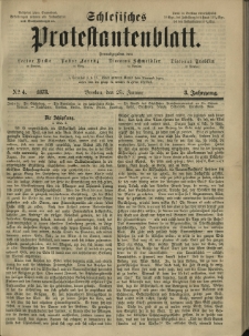 Schlesisches Protestantenblatt. 1873.01.25 Jg.3 No4