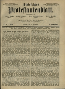 Schlesisches Protestantenblatt. 1873.02.01 Jg.3 No5