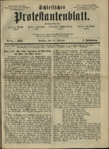 Schlesisches Protestantenblatt. 1873.02.22 Jg.3 No8