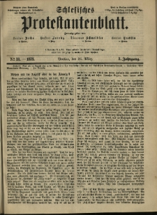 Schlesisches Protestantenblatt. 1873.03.29 Jg.3 No13