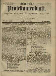 Schlesisches Protestantenblatt. 1873.05.03 Jg.3 No18