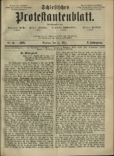 Schlesisches Protestantenblatt. 1873.05.10 Jg.3 No19