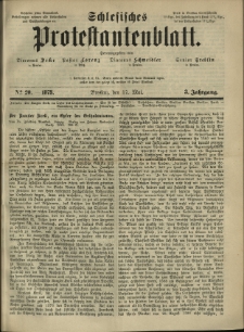 Schlesisches Protestantenblatt. 1873.05.17 Jg.3 No20