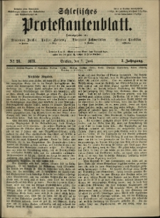 Schlesisches Protestantenblatt. 1873.06.07 Jg.3 No23