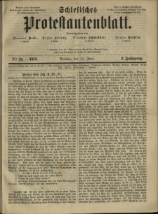 Schlesisches Protestantenblatt. 1873.06.14 Jg.3 No24