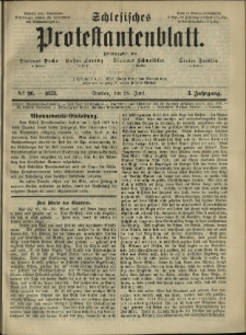 Schlesisches Protestantenblatt. 1873.06.28 Jg.3 No26