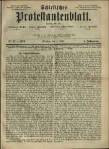 Schlesisches Protestantenblatt. 1873.07.05 Jg.3 No27