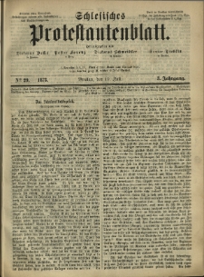 Schlesisches Protestantenblatt. 1873.07.19 Jg.3 No29