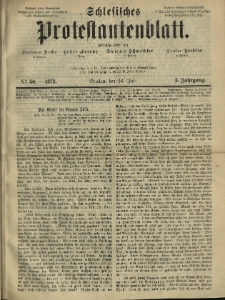 Schlesisches Protestantenblatt. 1873.07.26 Jg.3 No30