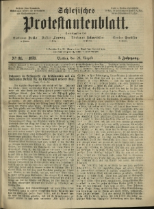 Schlesisches Protestantenblatt. 1873.08.23 Jg.3 No34