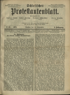Schlesisches Protestantenblatt. 1873.09.13 Jg.3 No37