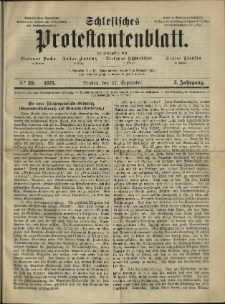 Schlesisches Protestantenblatt. 1873.09.27 Jg.3 No39