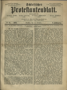 Schlesisches Protestantenblatt. 1873.10.11 Jg.3 No41