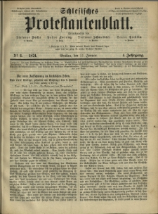 Schlesisches Protestantenblatt. 1874.01.17 Jg.4 No3