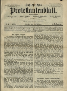 Schlesisches Protestantenblatt. 1874.02.14 Jg.4 No7
