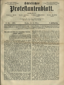 Schlesisches Protestantenblatt. 1874.03.28 Jg.4 No13