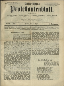 Schlesisches Protestantenblatt. 1874.04.18 Jg.4 No16