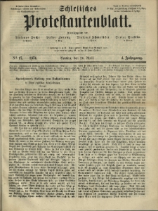 Schlesisches Protestantenblatt. 1874.04.25 Jg.4 No17