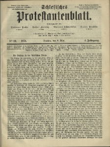 Schlesisches Protestantenblatt. 1874.05.09 Jg.4 No19
