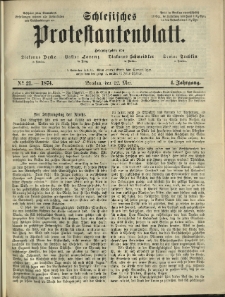 Schlesisches Protestantenblatt. 1874.05.22 Jg.4 No21