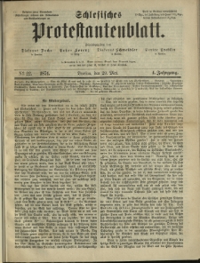 Schlesisches Protestantenblatt. 1874.05.29 Jg.4 No22