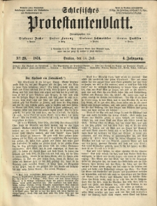 Schlesisches Protestantenblatt. 1874.07.18 Jg.4 No29