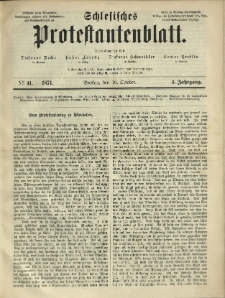Schlesisches Protestantenblatt. 1874.10.10 Jg.4 No41