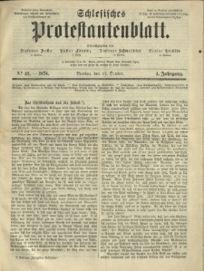 Schlesisches Protestantenblatt. 1874.10.17 Jg.4 No42