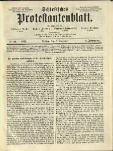 Schlesisches Protestantenblatt. 1874.12.05 Jg.4 No49