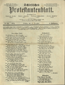 Schlesisches Protestantenblatt. 1874.12.26 Jg.4 No52