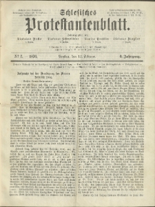 Schlesisches Protestantenblatt. 1876.02.12 Jg.6 No7