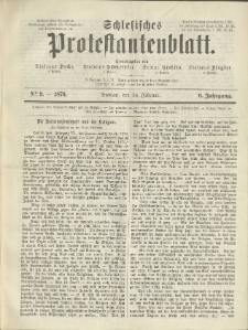 Schlesisches Protestantenblatt. 1876.02.26 Jg.6 No9