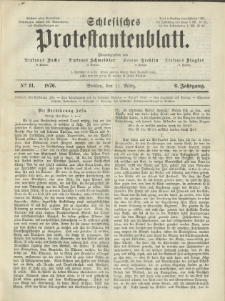 Schlesisches Protestantenblatt. 1876.03.11 Jg.6 No11