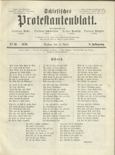 Schlesisches Protestantenblatt. 1876.04.15 Jg.6 No16