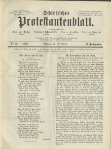 Schlesisches Protestantenblatt. 1876.04.29 Jg.6 No18