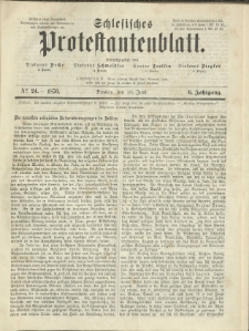 Schlesisches Protestantenblatt. 1876.06.10 Jg.6 No24