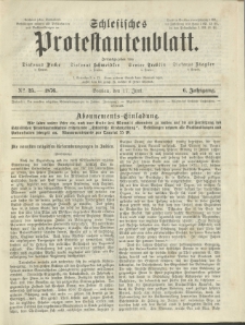 Schlesisches Protestantenblatt. 1876.06.17 Jg.6 No25