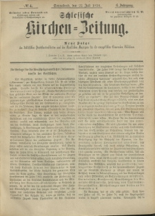 Schlesische Kirchen-Zeitung. 1876.07.22 Jg.6 No4