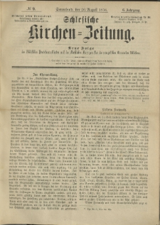 Schlesische Kirchen-Zeitung. 1876.08.26 Jg.6 No9