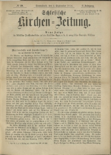 Schlesische Kirchen-Zeitung. 1876.09.02 Jg.6 No10