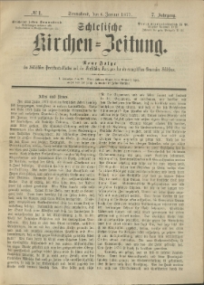 Schlesische Kirchen-Zeitung. 1877.01.06 Jg.7 No1