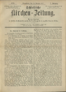 Schlesische Kirchen-Zeitung. 1877.01.13 Jg.7 No2